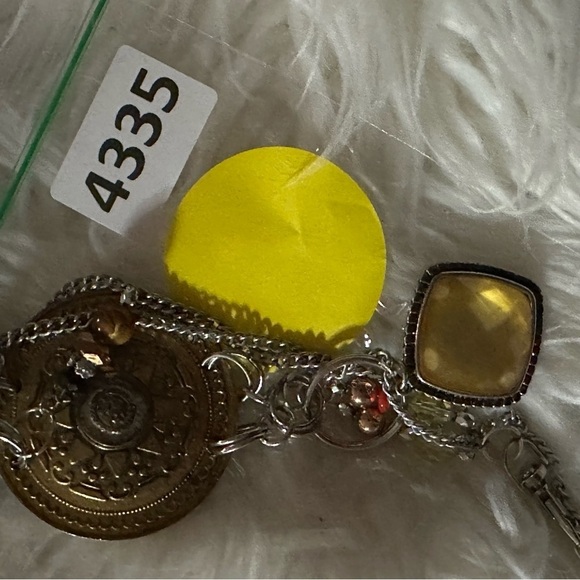 OOAK Assemblage Art Gold & Silver Medallion Pedant Necklace Handmade Steampunk - Picture 9 of 16